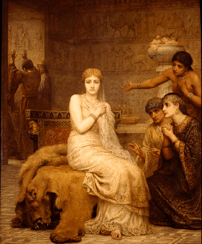 "Vashti Refuses the King's Summons" by Edwin Long (1879). Public Domain image.