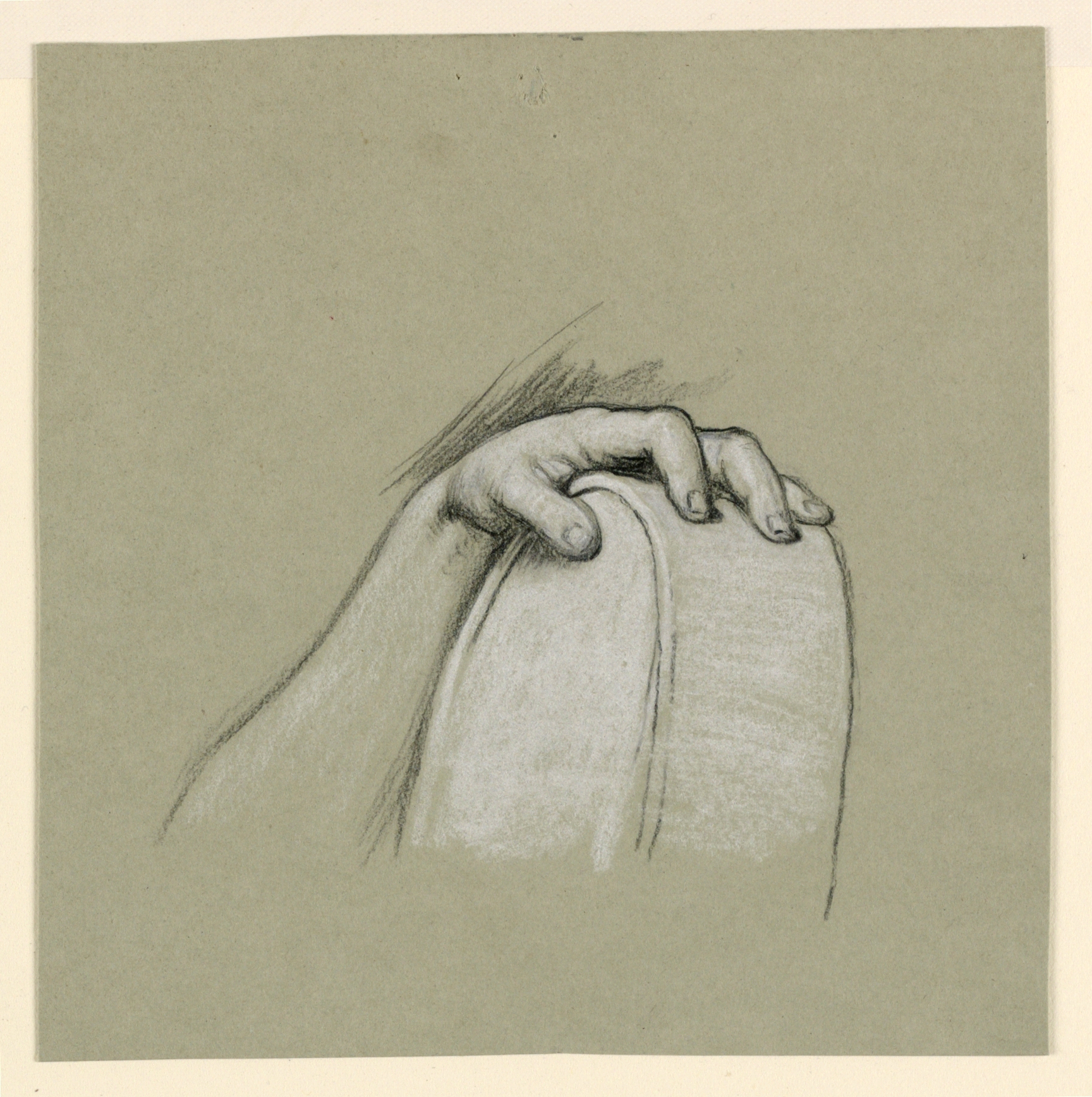 Drawing,_study_of_left_hand_resting_on_a_circular_object,_ca._1885_(CH_18404377)